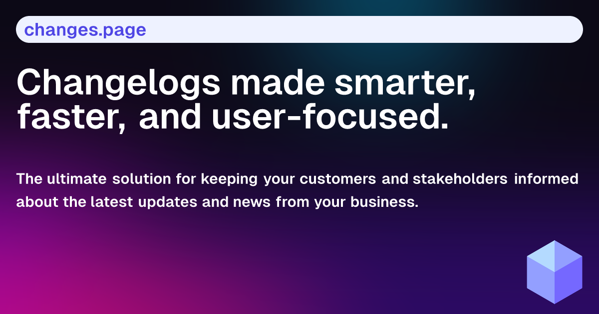 es.page | Changelog simplified.